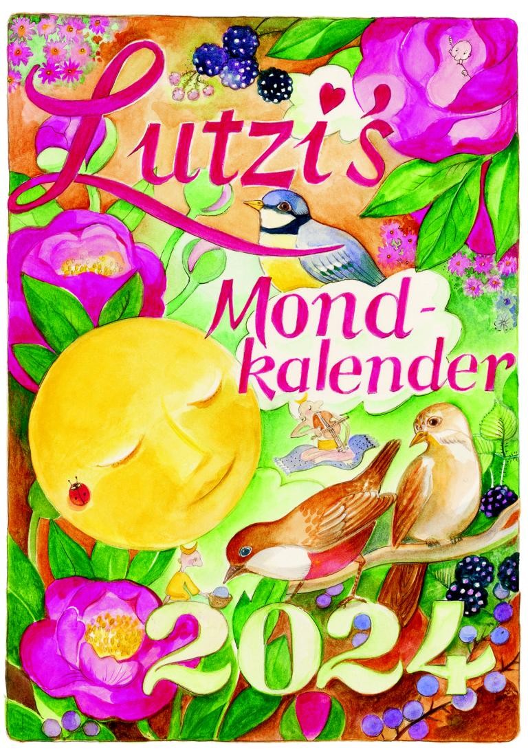 Lutzi's Mondkalender Kurz 2024 34 x 24 cm